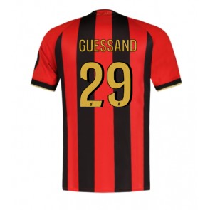 OGC Nice Evann Guessand #29 Hemmatröja 2024-25 Kortärmad